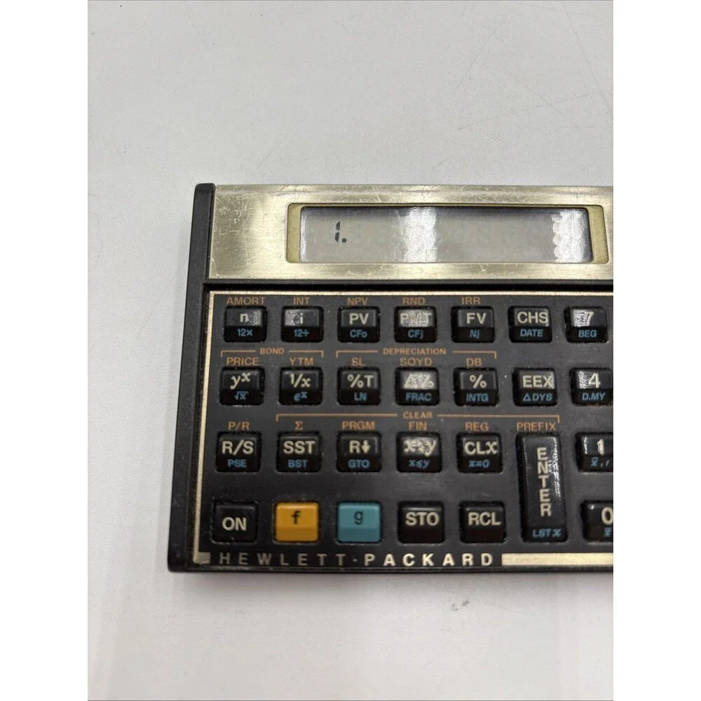 Vintage 1986 HP 12C Financial Calculator - MADE IN USA -
